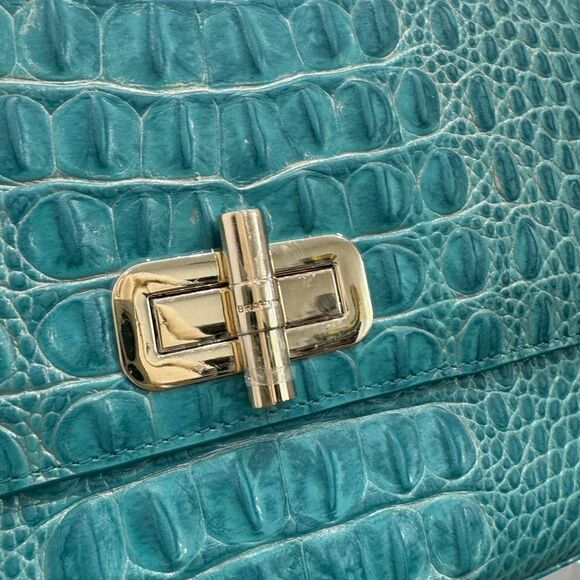 NWT BRAHMIN Rosalie Crossbody Shoulder bag in Mermaid Green Melbourne - Picture 12 of 14